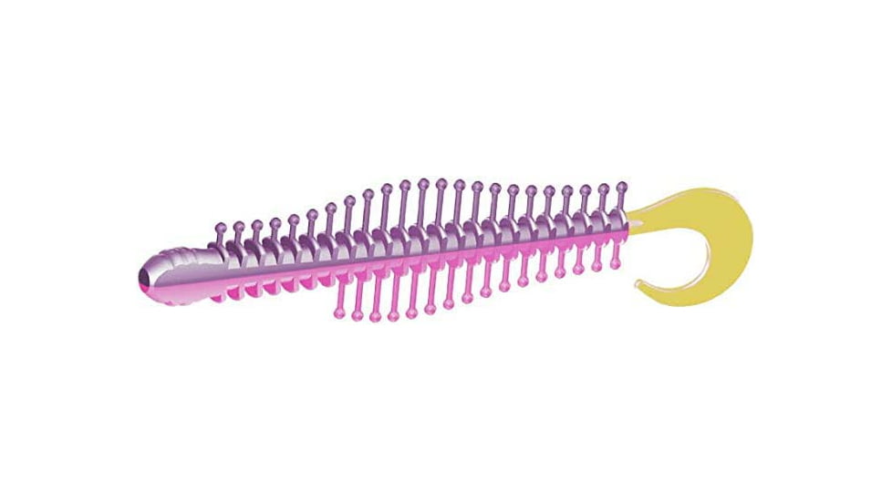 Kalins Fishing 4in Tickle Worm, Popsicle, 4TW-819