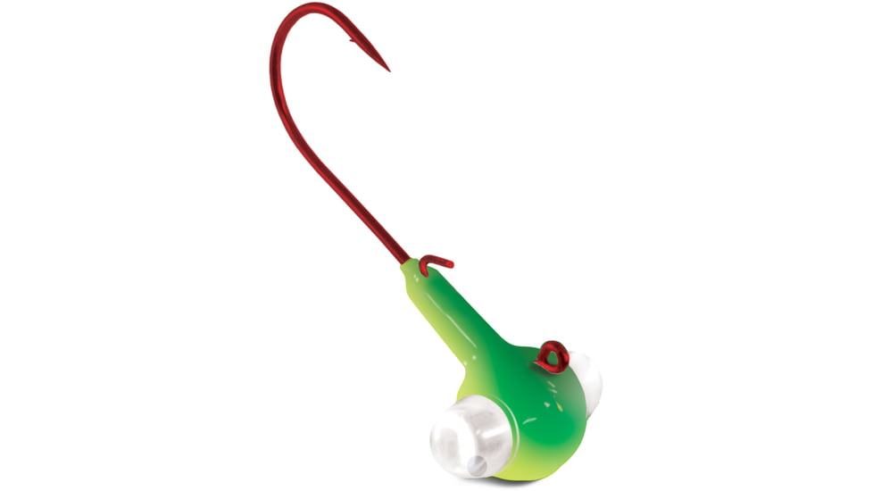 Kalins Fishing Kalin Google Eye Jig 1/8oz, Chartreuse Green, GE18-CH/GRN