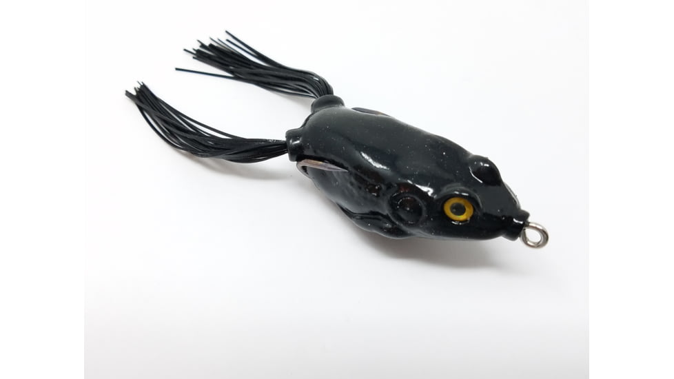 Kalin's Fishing Kalin K Frog Topwater Soft Bait, 10, 2in, Grim Reaper, KF-GR