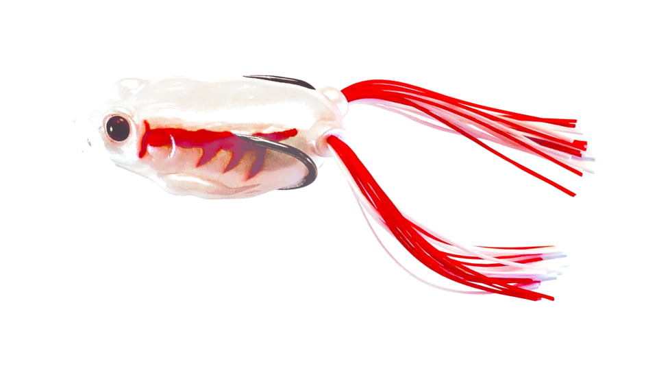 Kalin's Fishing Kalin K Poppin' Frog Topwater, 10, 2in, Ghost, KP55-GH