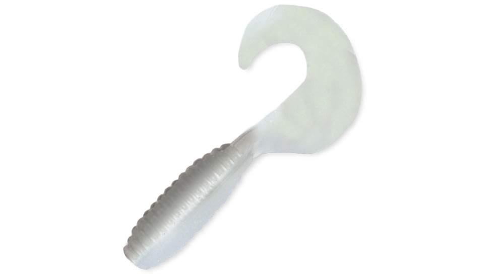 Kalins Fishing Kalin Lunker Grub, 3in, GhostShad, 10/Pack, 3G10-800