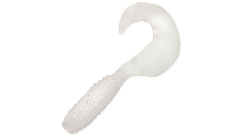 Kalins Fishing Kalin Lunker Grub, 3in, White Ice, 10/Pack, 3G10-153