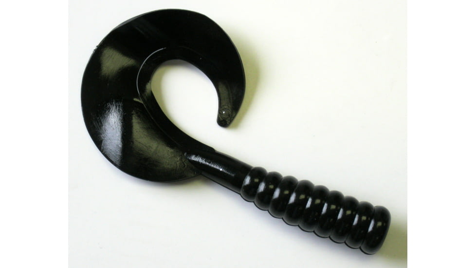 Kalin's Fishing Kalin Mogambo Grub, 8, 6in, Black, 6M10-230