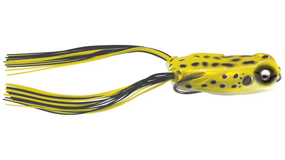 Kalin's Fishing Kalin Poppin' Rattlin' Google Eye Lily Stalker Soft Bait, 8, 2.5in, Yellow Jacket, PGF65-YJ