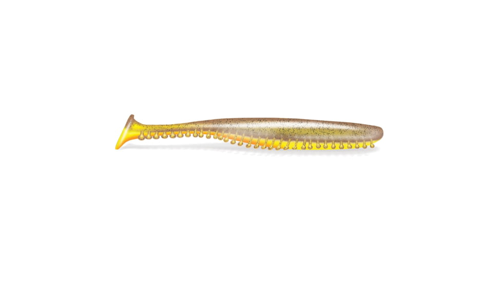 Kalins Fishing Kalin Tickle Tail SwimBait, 4.8in, Bluegill Orange Belly, 8 Pack, 48TT8-497