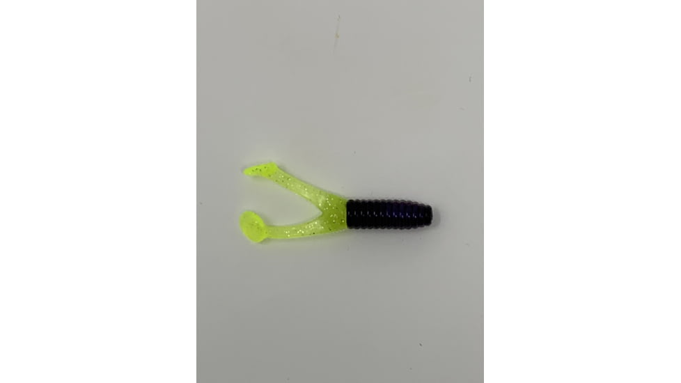 Kalin's Fishing Kalin Triple Threat Crappie Scrub TwinTail Soft Bait, 4, 1.75in, PurpleRain, TSC10-813