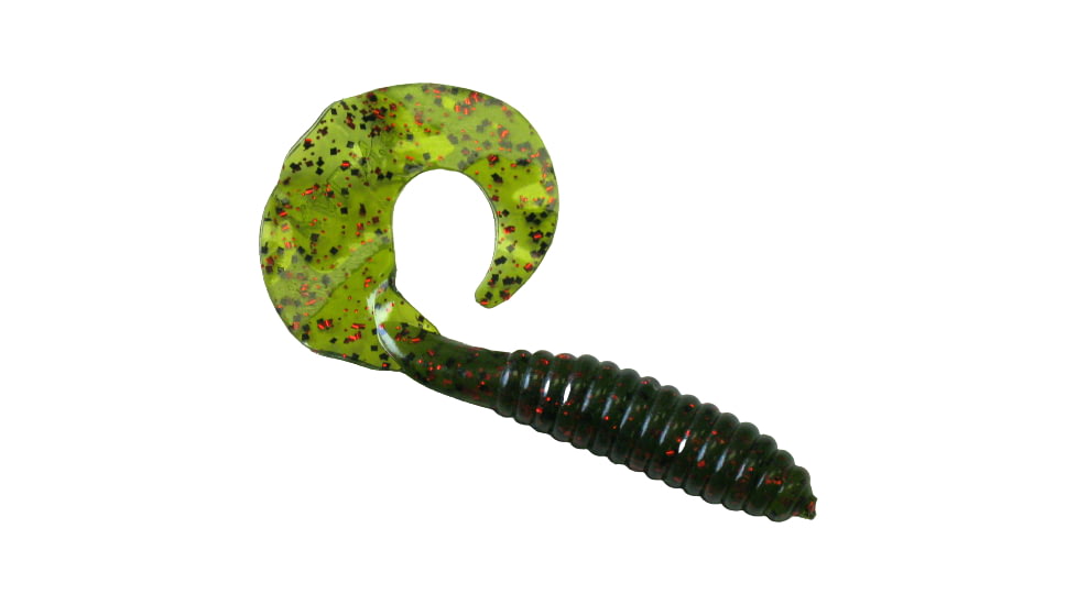 Kalins Fishing Lunker Grub, 3in Watermelonseed/Red Flake, 10/Pack, 3G10-793
