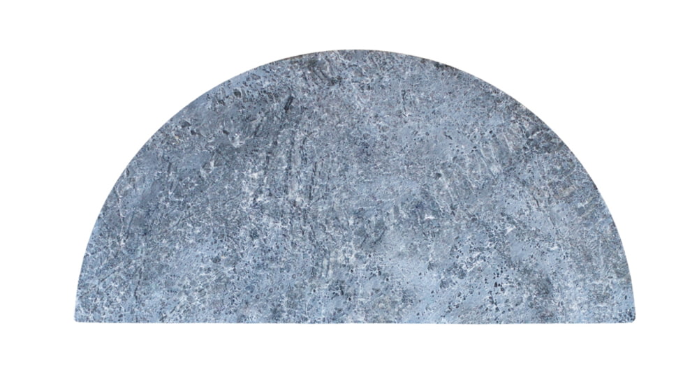 USED Kamado Joe Classic Joe Half Moon Soapstone Cooking Surface, Gray, Medium, KJ-HCGSSTONE, EDEMO1, Condition Fair, Other