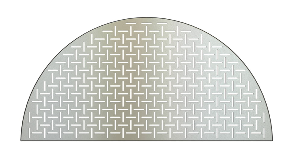 Kamado Joe Classic Joe Half Moon Stainless Steel Fish and Vegetable Grate, Silver, Medium, KJ-HSSCGFV