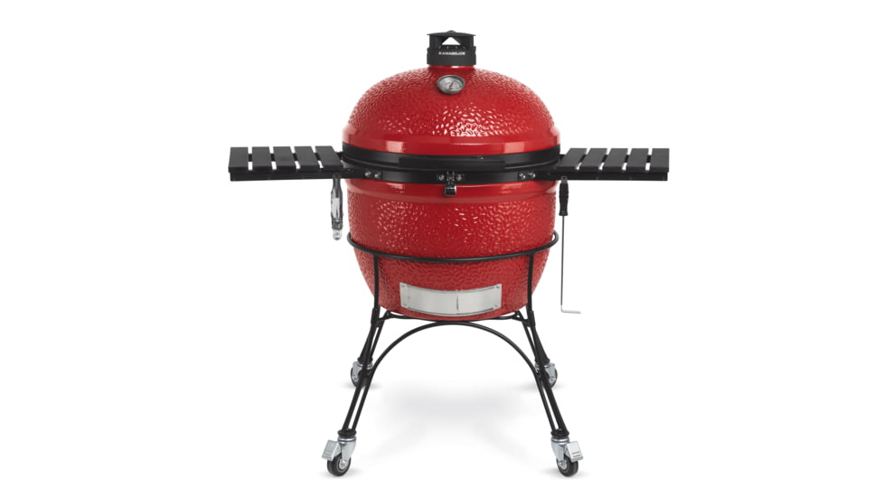 Kamado Joe Big Joe II 24 inch Charcoal Grill, Ceramic, Red, Large, BJ24RHC