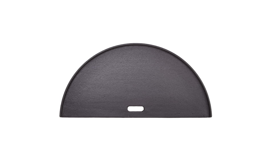 Kamado Joe Classic Joe Half Moon Cast Iron Reversible Griddle, Black, Medium, KJ-HCIGRIDDLE