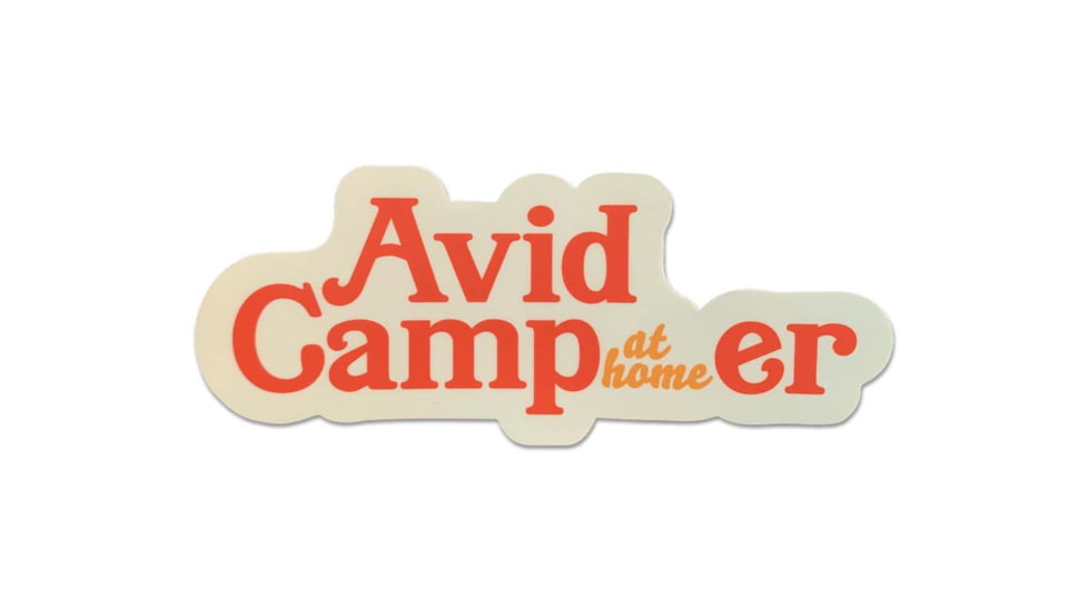 Kammok Avid Camp at Home Sticker, Vinyl Matte, avid-camp-at-home-sticker