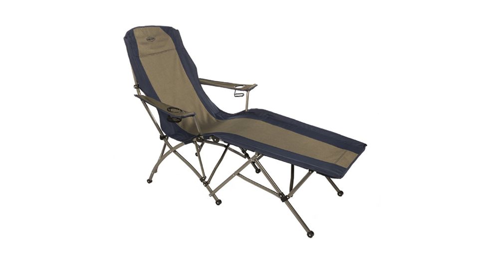 Kamp-Rite Soft Arm Lounger, Tan/Blue 2160234
