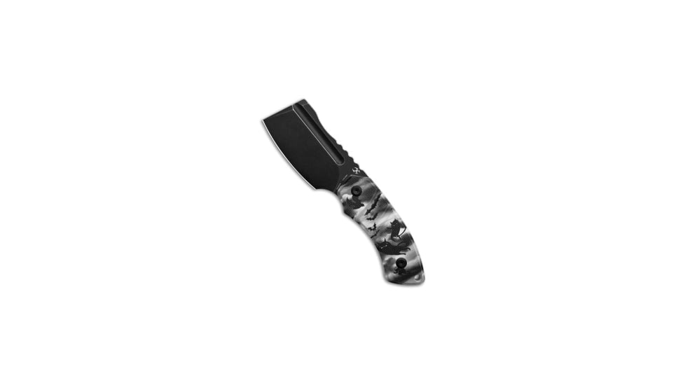 Kansept Kansept Knives Korvid S Fixed Blade Knife Black Cat Print G-10 2.9" Black SW, Gray/White, Sandvik 14C28N, adult, BHQ-206537