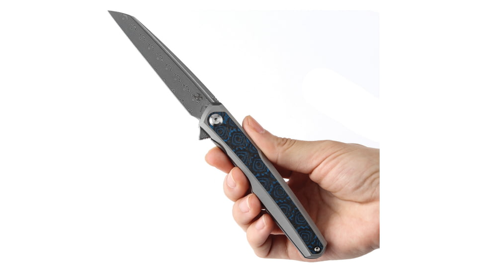 Kansept Knives Arcus Framelock Damascus K1046D2