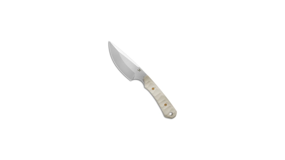 Kansept Knives Flank Fixed Blade Knife, 3.62in, D2, Drop Point Blade, G-10, Tan Handle, Tan/Gray, 7.25 inch, BHQ-223424