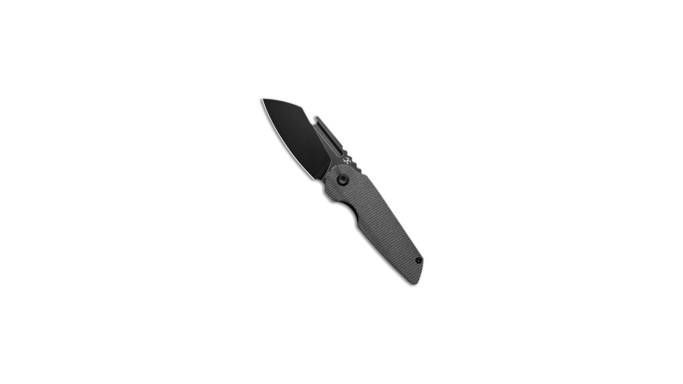 Kansept Knives Kansept Knives Rafe Liner Lock Knife Black Micarta 2.6" Black Stonewash, Black, CPM S35VN, adult, BHQ-180052