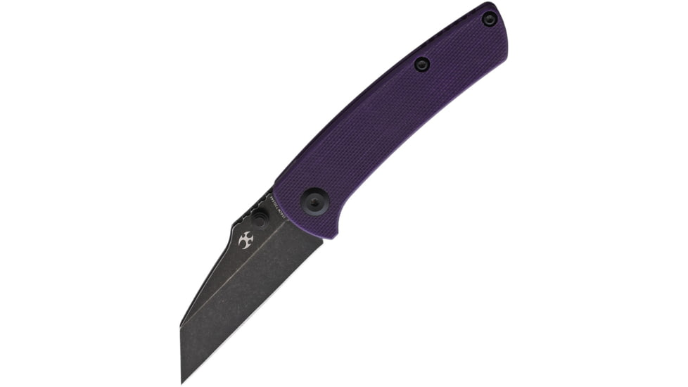 Kansept Knives Little Main Street Purple G10 Folding Knife, 2.25 black stonewash finish 154CM stainless blade, Purple G10 handle, T2015A6