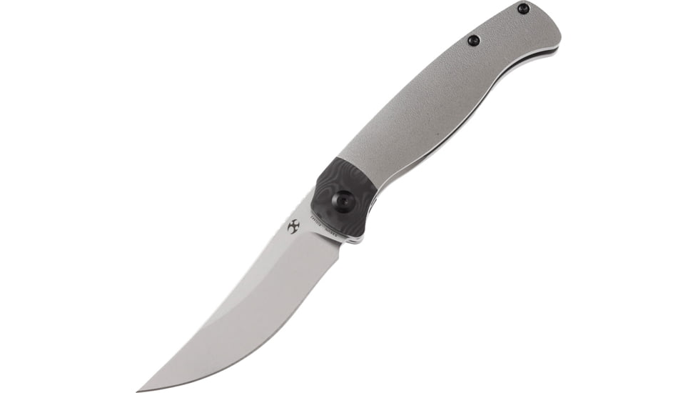 Kansept Knives Mujir Framelock Folding Knife, Orange peel, Orange peel titanium handle, K1014A2
