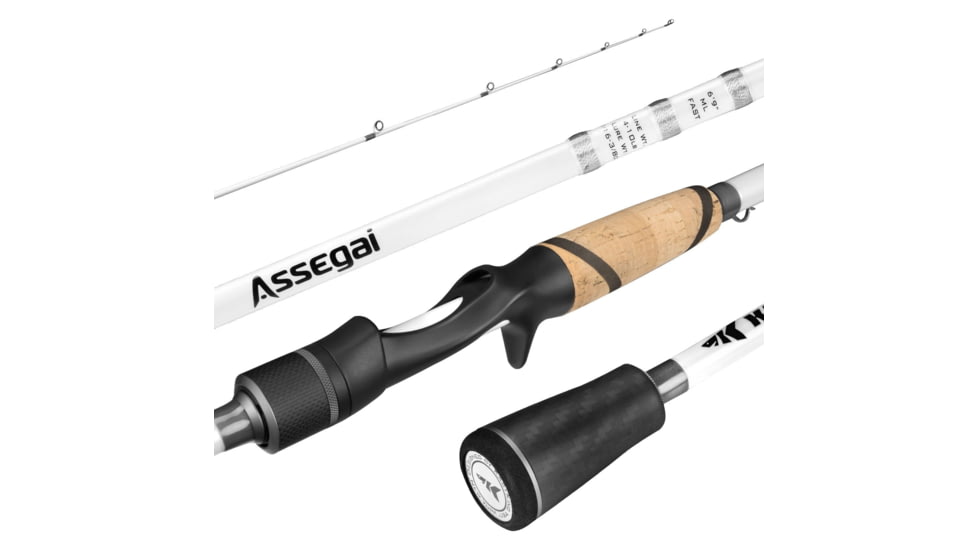 Kast King Assegai Technique Bass Fishing Rods, 610 / Fast-Medium-The Jerk-1PC, KKRDCSTASG610TJ1