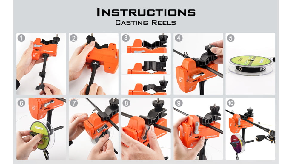 Kast King Kalibrate Line Spooler, Orange/Black, KKTALIMSPLKBLCOR