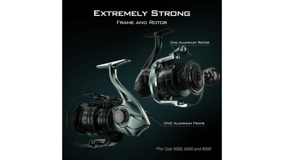 Kast King Kapstan Elite High Speed Saltwater Spinning Reel, 6.2:1, 13.9oz, KKRLSPNKPEHSS30