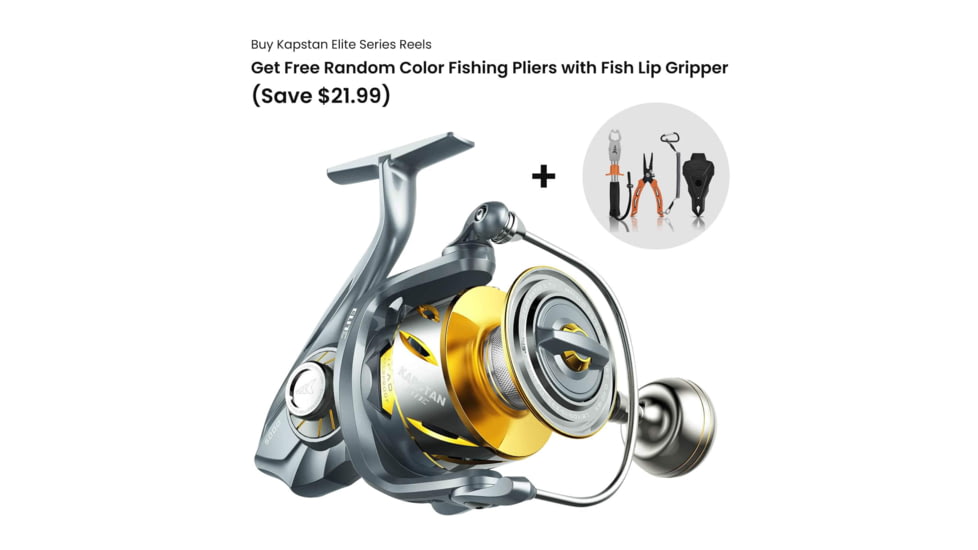Kast King Kapstan Elite Saltwater Spinning Reel, 5.7:1, 13.9oz, KKRLSPNKPS30GM