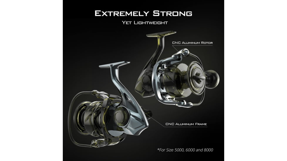 Kast King Kapstan Elite Saltwater Spinning Reel, 5.7:1, 13.9oz, KKRLSPNKPS30GM