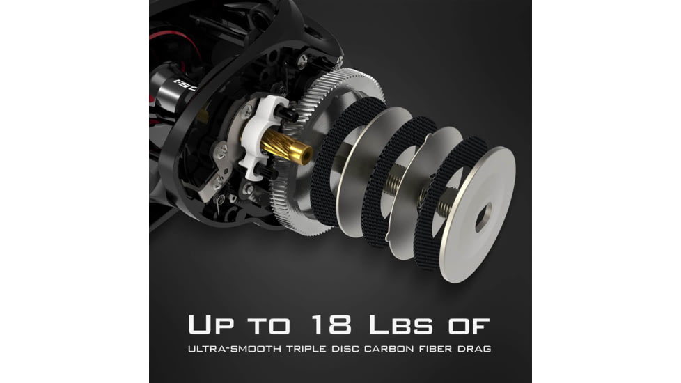Kast King Speed Demon Elite Baitcasting Reel, Left, 7.4:1, KKRLCSTSDEDB74LGS