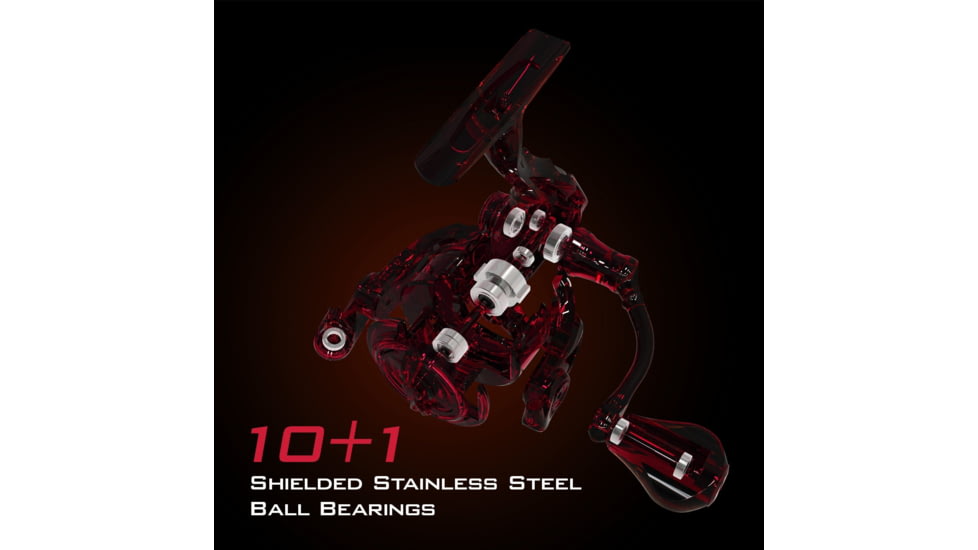 Kast King Speed Demon Elite Spinning Fishing Reel, 7.4:1, 8.7oz, KKRLSPNSDES20BK