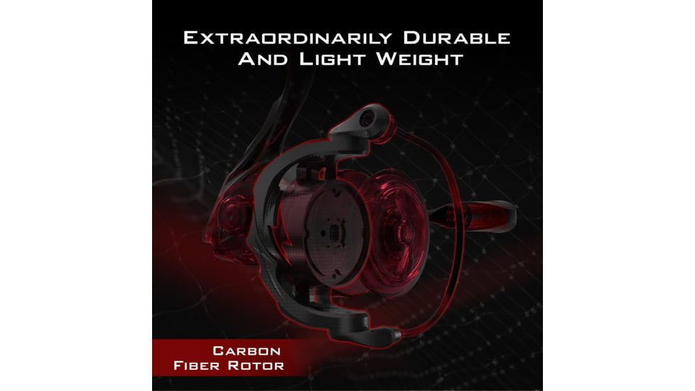 Kast King Speed Demon Elite Spinning Fishing Reel, 7.4:1, 8.7oz, KKRLSPNSDES20BK