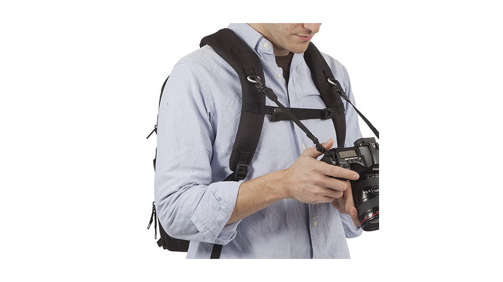 Kata Digital Rucksack, Black - DSLR w/ Mounted Lens, 3-4 Extra Lenses, Flash, 17in Laptop