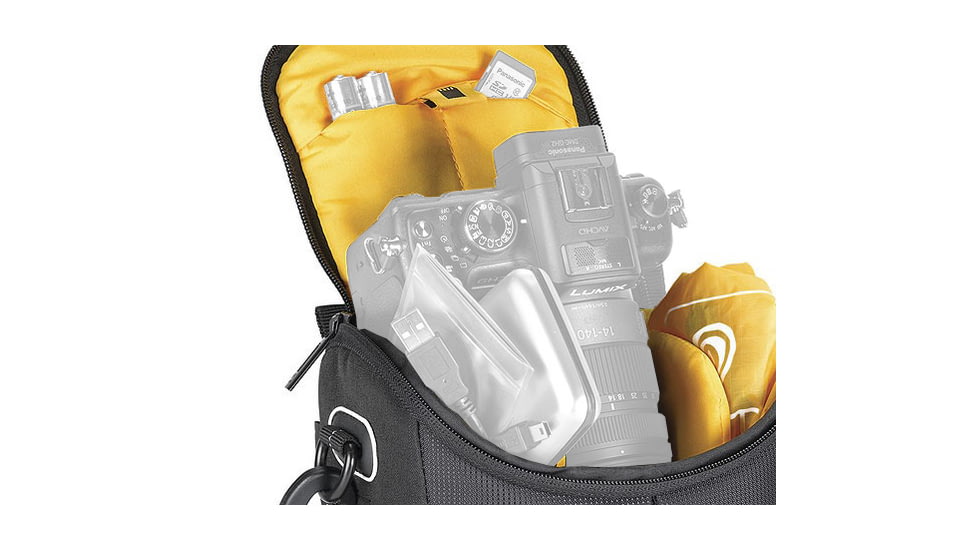 Kata DL LITE Shoulder Bag 435, Black - Compact DSRL w/ Standard Zoom Lens