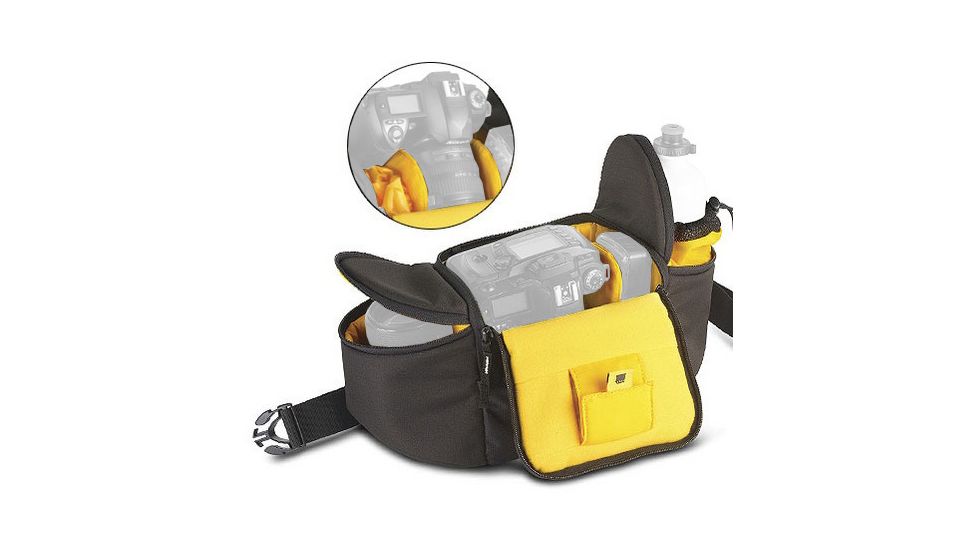 Kata HandsFree-493 DL Waist Pack - Black for DSLR w/ 2 Midrange Lenses
