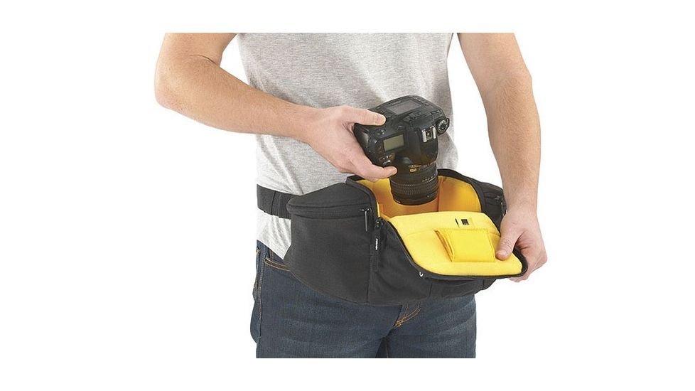 Kata HandsFree-493 DL Waist Pack - Black for DSLR w/ 2 Midrange Lenses