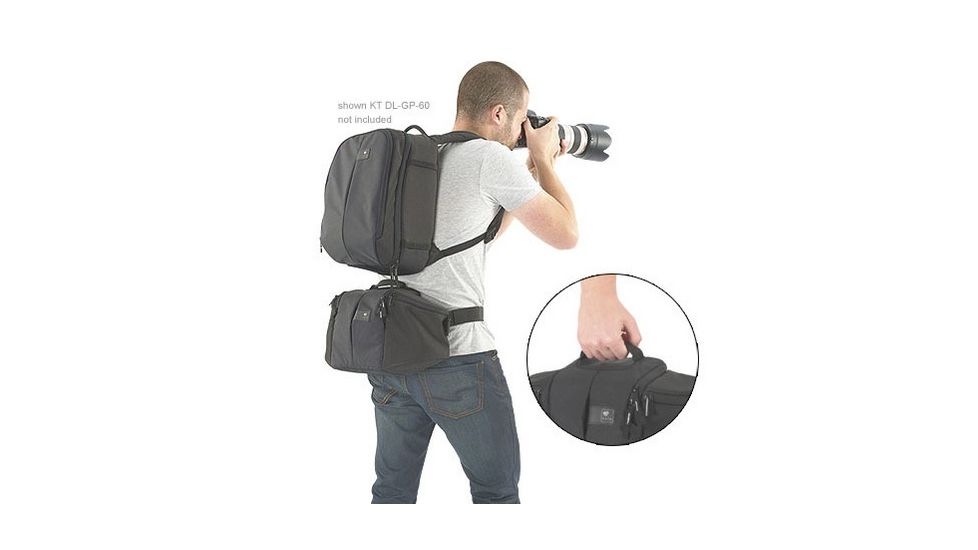 Kata HandsFree-493 DL Waist Pack - Black for DSLR w/ 2 Midrange Lenses