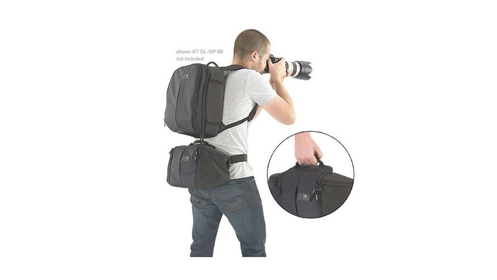 Kata HandsFree-495 DL Waist Pack - Black for DSLR w/ 4 Midrange Lenses