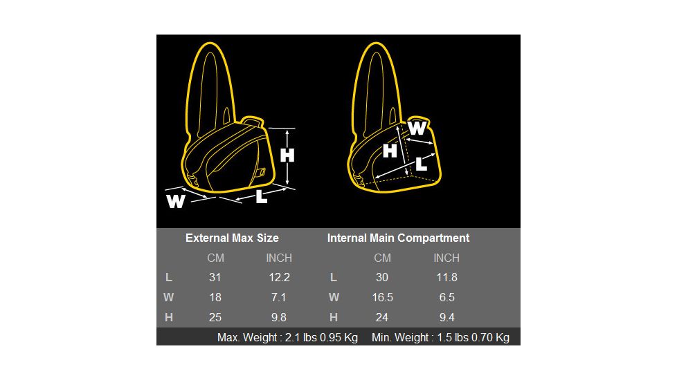 Kata LighTri 314 Professional Torso Pack Dimensions KT PL LT 314