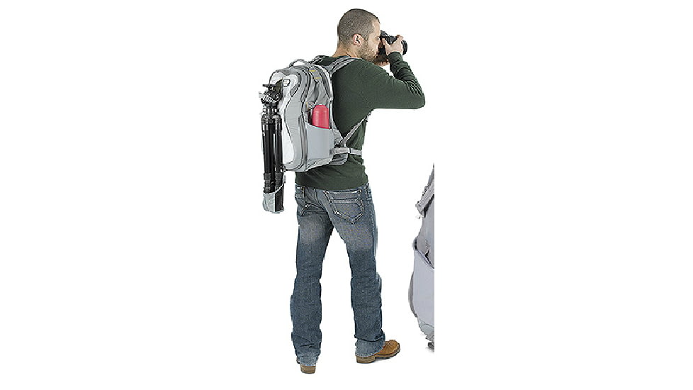 Kata MiniBee-111 UL Backpack Tripod Holder View 2 - Light Gray KT-UL-MB-111
