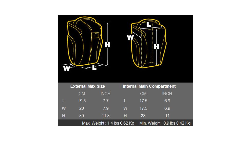 Kata Select-18 Ultra Light Holster Dimensions KT UL-S-18 KT UL S 18