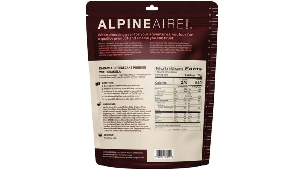 Katadyn Caramel Cheesecake Pudding w/Granola, One Size, 62920