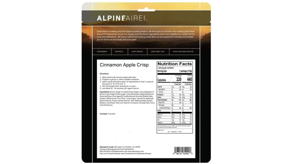 Katadyn Cinnamon Apple Crisp, One Size, 62905