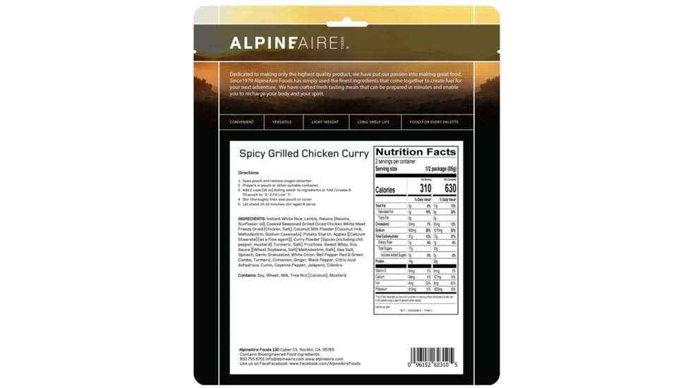 Katadyn Spicy Grilled Chicken Curry, One Size, 62310