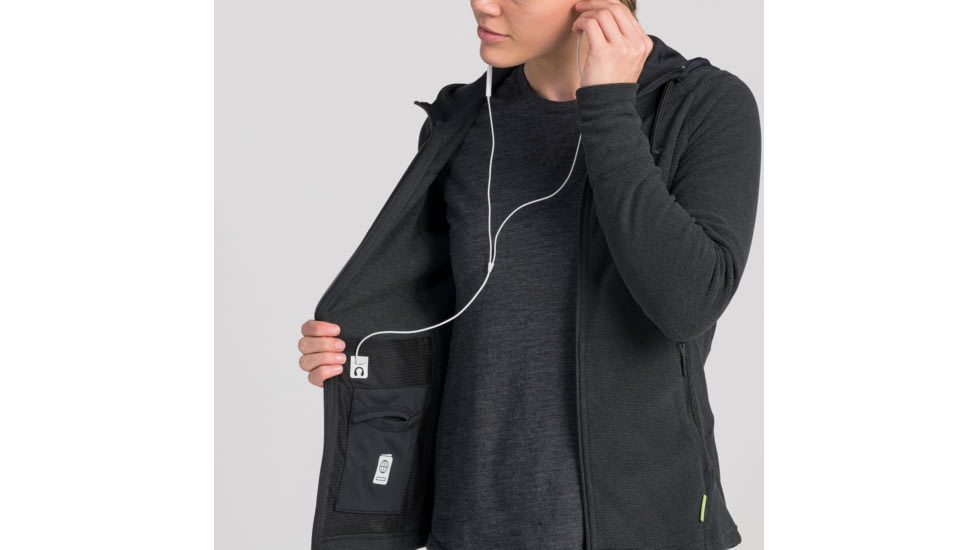 Kathmandu Arenha Hooded Jacket - Womens, Black/Black, 8, 14010/891/8