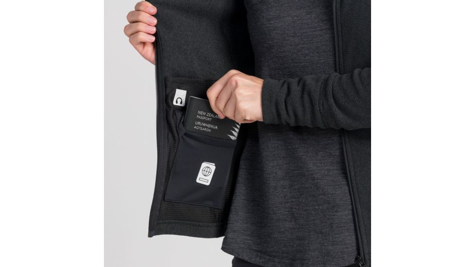 Kathmandu Arenha Hooded Jacket - Womens, Black/Black, 8, 14010/891/8