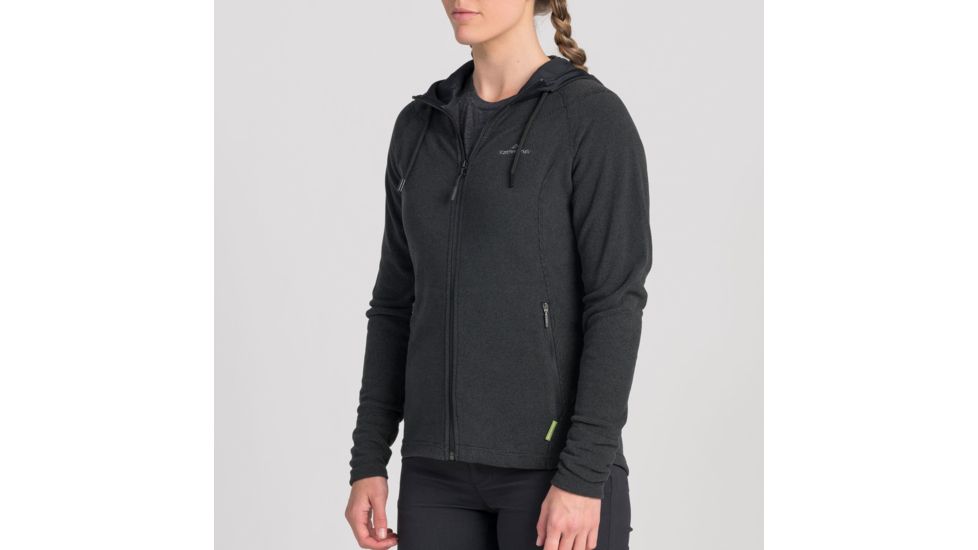 Kathmandu Arenha Hooded Jacket - Womens, Black/Black, 8, 14010/891/8