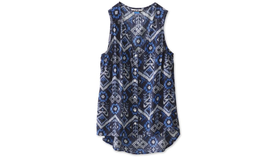 Kavu Beryl Top - Women's-Blue Ikat-Medium