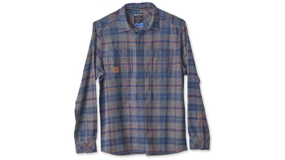 Kavu Big Joe Long Sleeve Shirt - Men's-Charcoal-Large