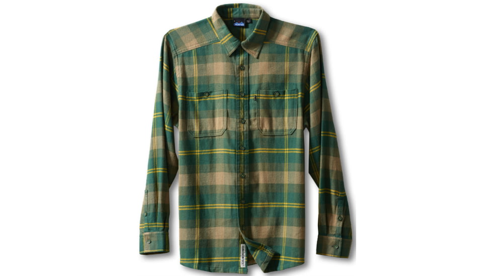 Kavu Big Joe Long Sleeve Shirt - Men's-Forest-Large