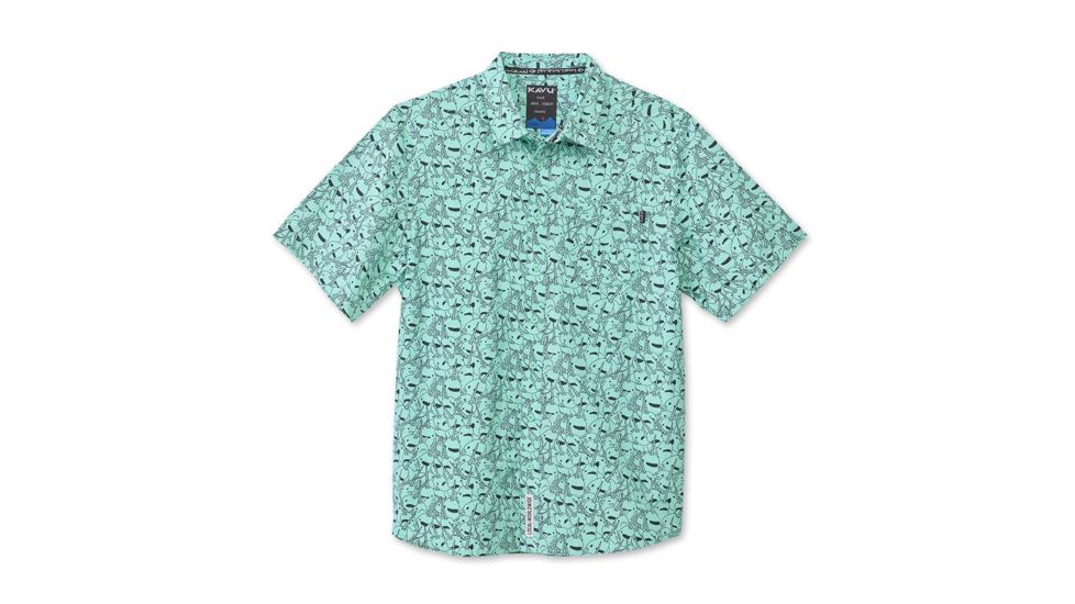 KAVU Festaruski Shirt - Mens, Sea Corn, Small, 5036-920-1